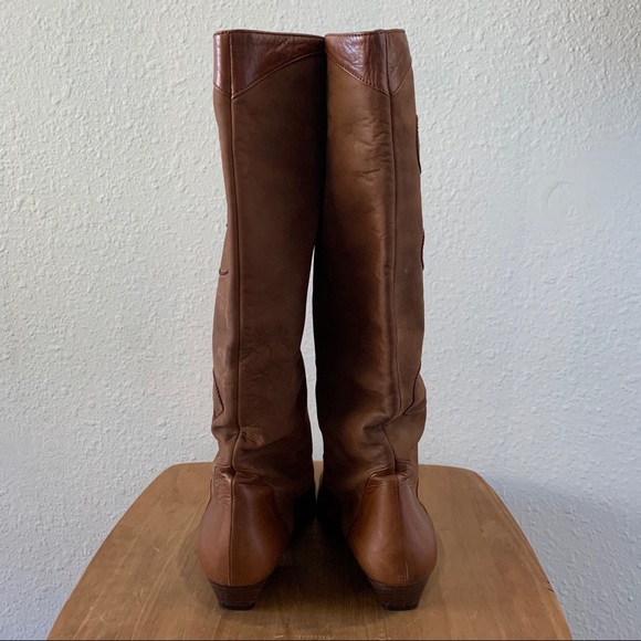 Chantal Leather Suede Cowboy Western Boots - Picture 3 of 12